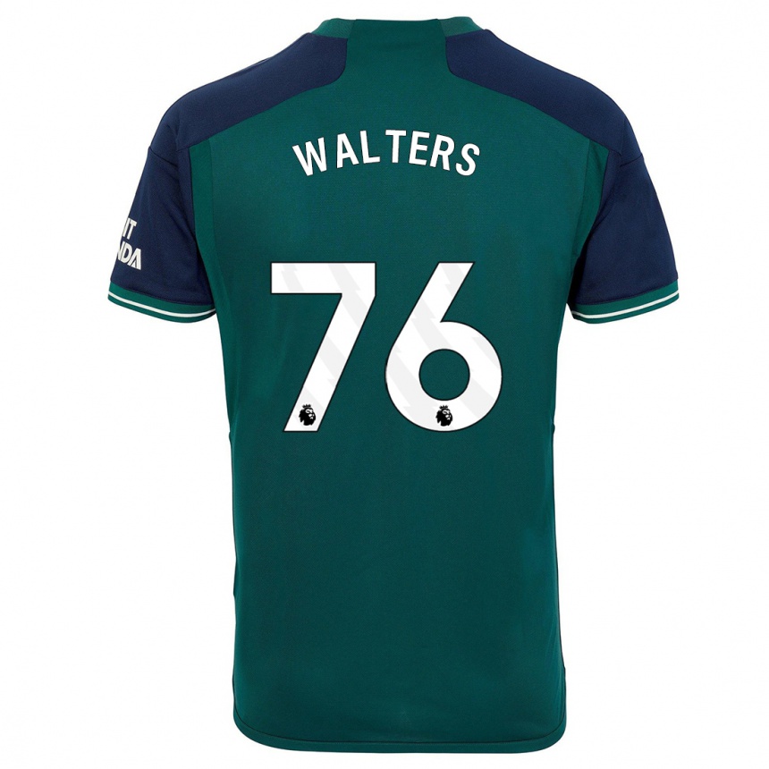 Női Labdarúgás Reuell Walters #76 Zöld Harmadik Számú Jersey 2023/24 Mez Póló Ing