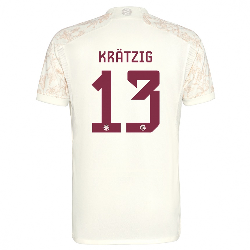 Női Labdarúgás Frans Krätzig #13 Törtfehér Harmadik Számú Jersey 2023/24 Mez Póló Ing