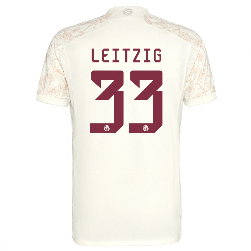 Női Labdarúgás Janina Leitzig #33 Törtfehér Harmadik Számú Jersey 2023/24 Mez Póló Ing