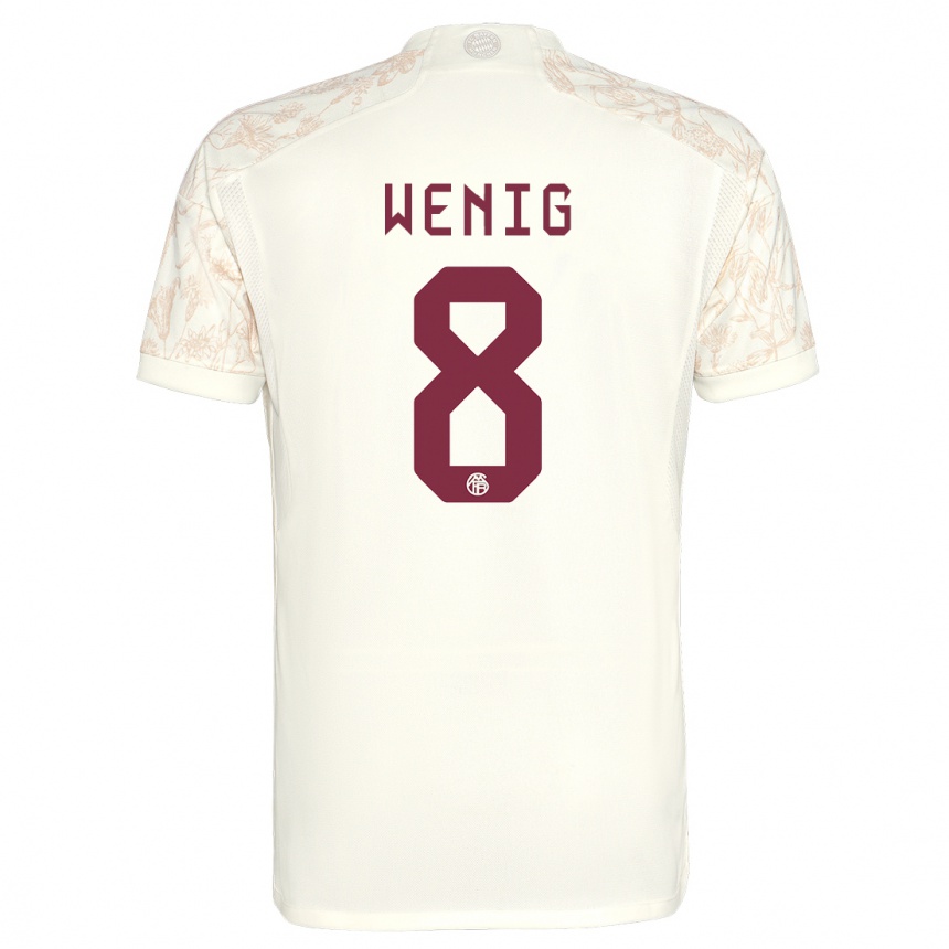 Női Labdarúgás Marcel Wenig #8 Törtfehér Harmadik Számú Jersey 2023/24 Mez Póló Ing