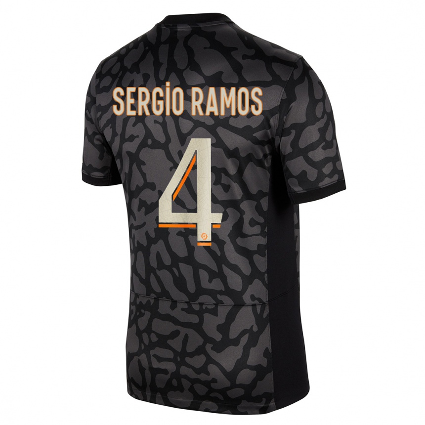 Női Labdarúgás Sergio Ramos #4 Fekete Harmadik Számú Jersey 2023/24 Mez Póló Ing