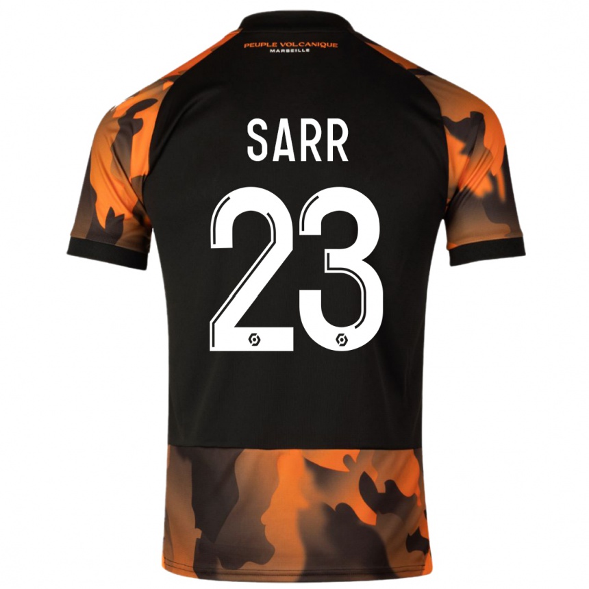 Női Labdarúgás Ismaïla Sarr #23 Fekete Narancs Harmadik Számú Jersey 2023/24 Mez Póló Ing