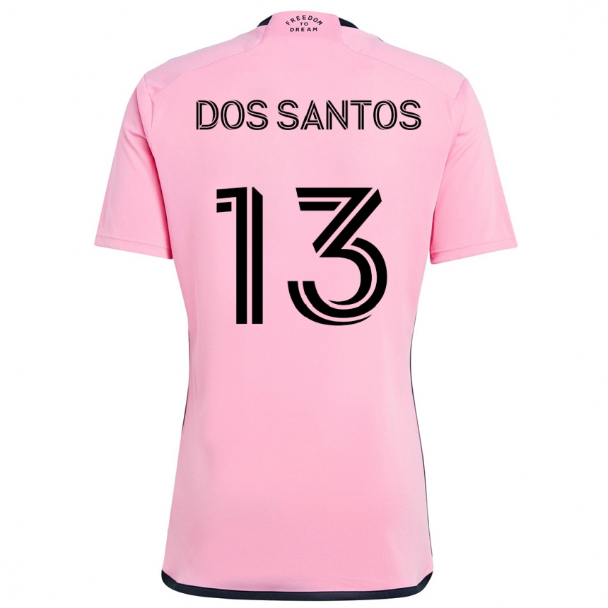 Gyermek Labdarúgás Cj Dos Santos #13 Rózsaszín Hazai Jersey 2024/25 Mez Póló Ing