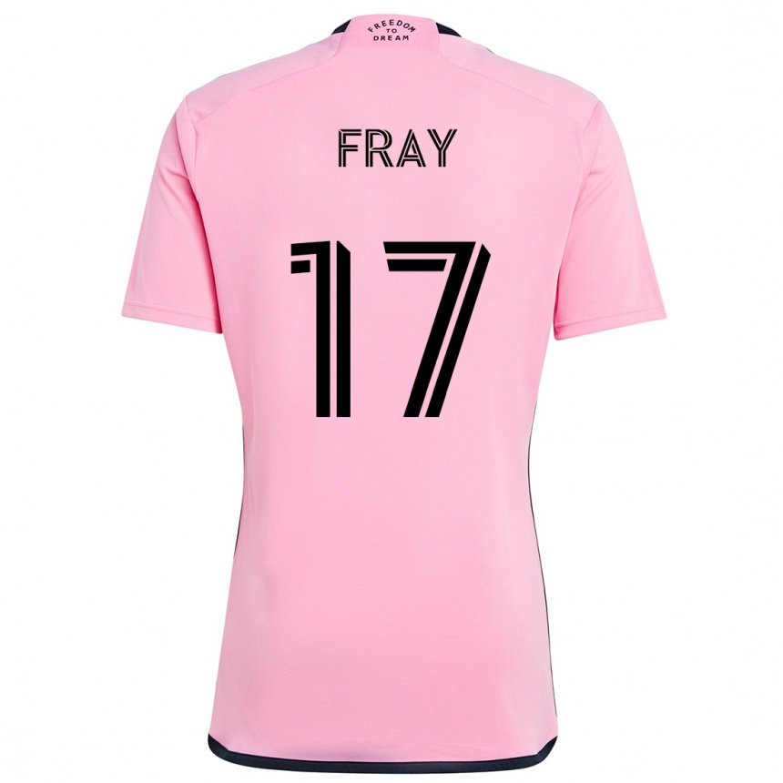 Gyermek Labdarúgás Ian Fray #17 Rózsaszín Hazai Jersey 2024/25 Mez Póló Ing