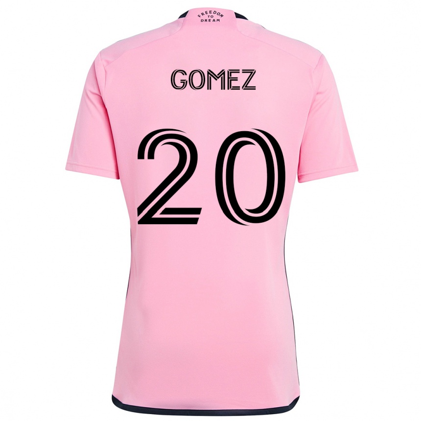 Gyermek Labdarúgás Diego Gómez #20 Rózsaszín Hazai Jersey 2024/25 Mez Póló Ing