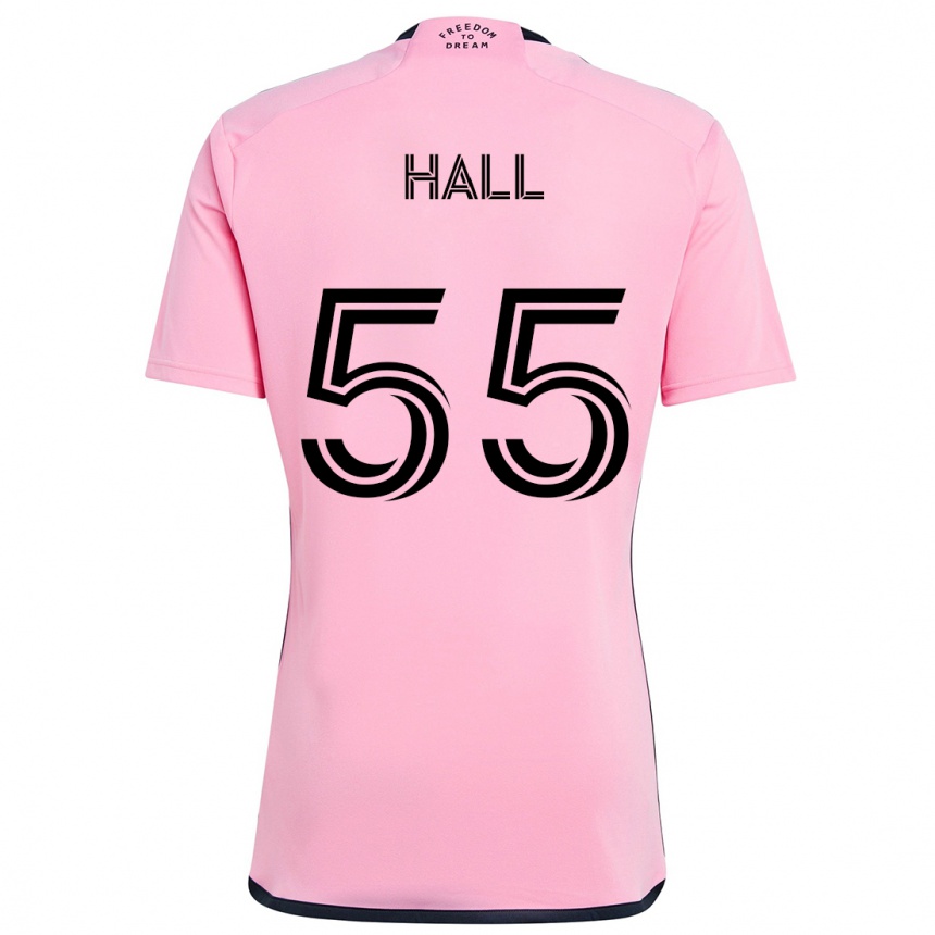 Gyermek Labdarúgás Tyler Hall #55 Rózsaszín Hazai Jersey 2024/25 Mez Póló Ing