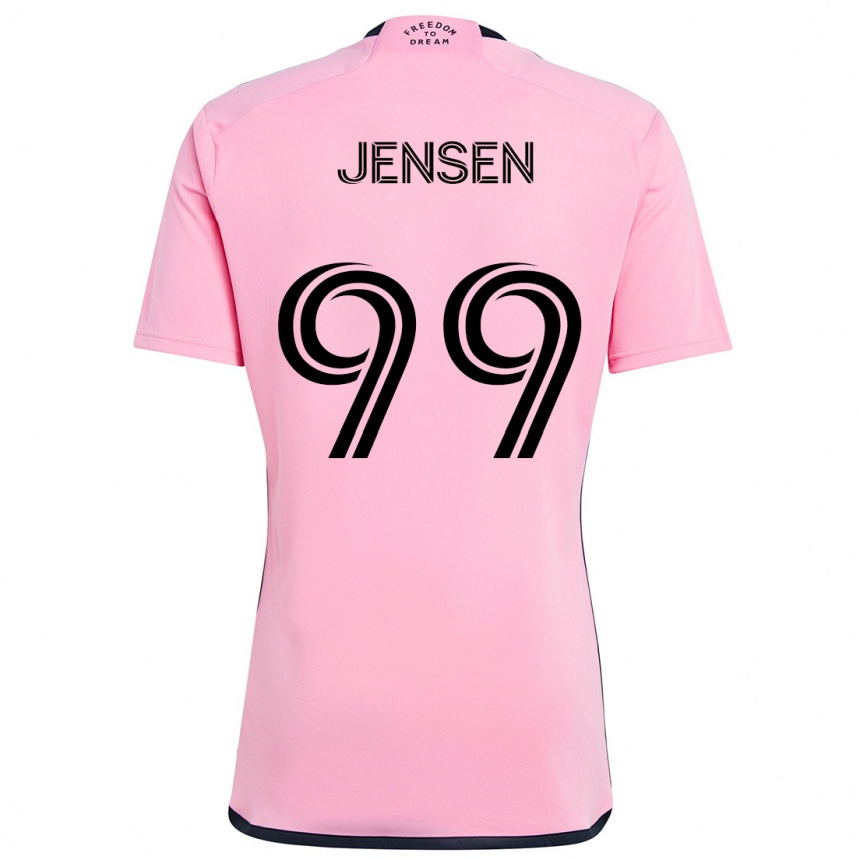 Gyermek Labdarúgás Cole Jensen #99 Rózsaszín Hazai Jersey 2024/25 Mez Póló Ing