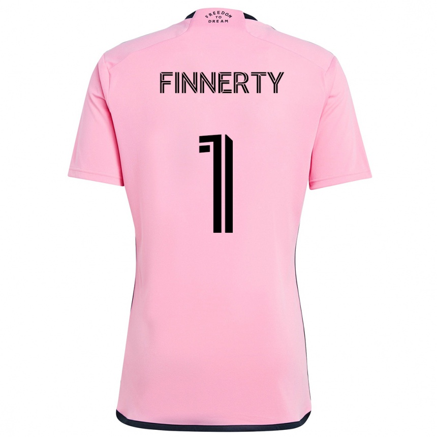 Gyermek Labdarúgás Owen Finnerty #1 Rózsaszín Hazai Jersey 2024/25 Mez Póló Ing