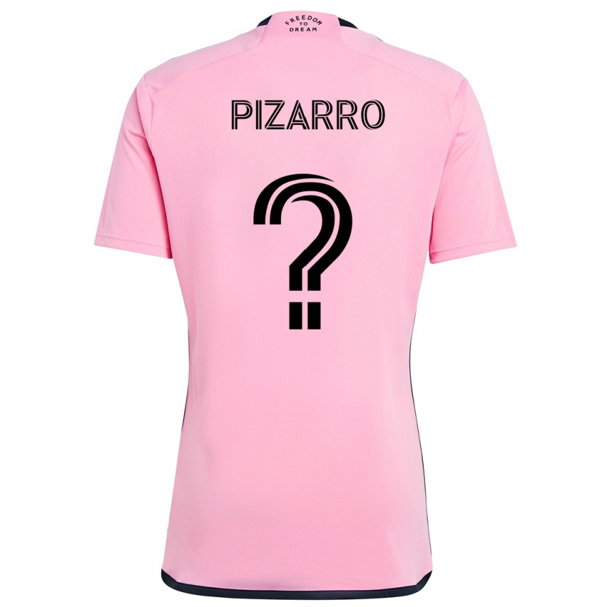 Gyermek Labdarúgás Rodolfo Pizarro #0 Rózsaszín Hazai Jersey 2024/25 Mez Póló Ing