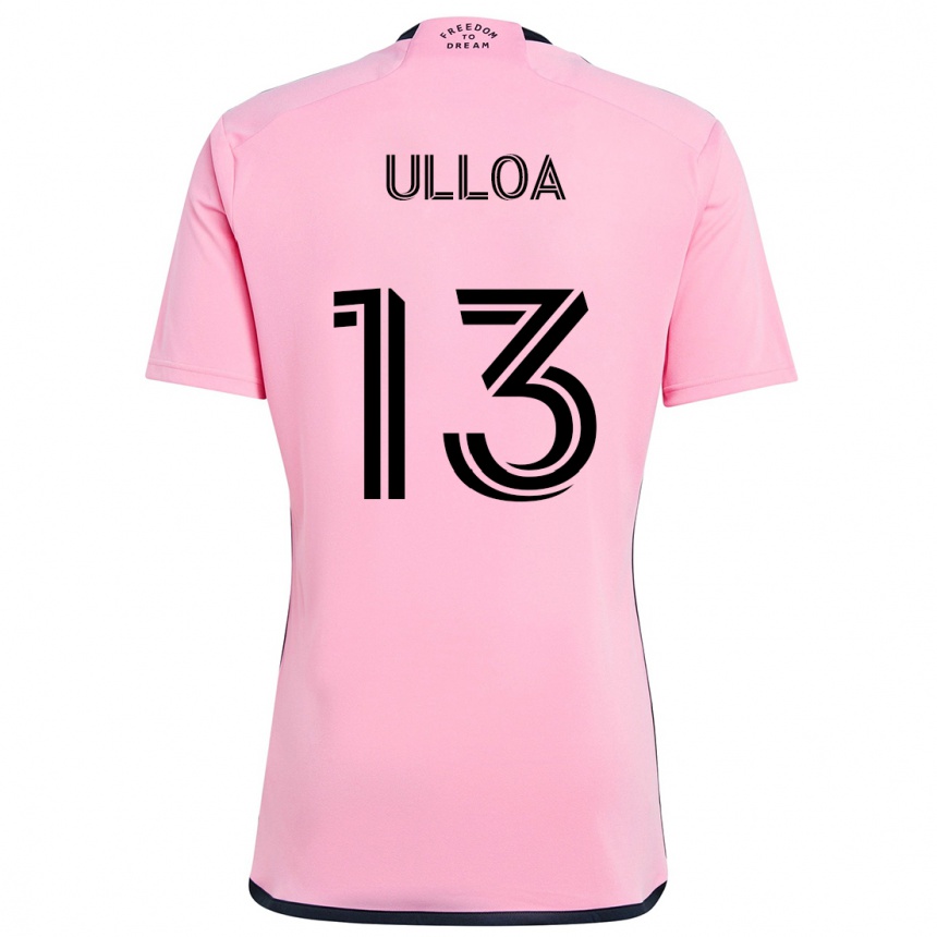 Gyermek Labdarúgás Víctor Ulloa #13 Rózsaszín Hazai Jersey 2024/25 Mez Póló Ing