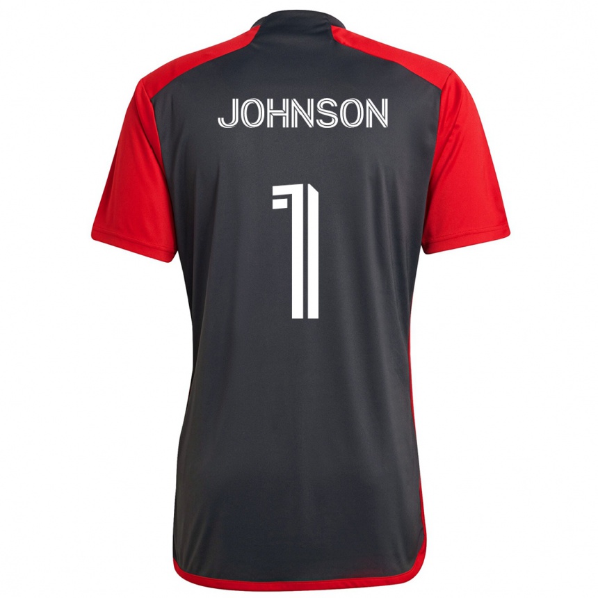 Gyermek Labdarúgás Sean Johnson #1 Szürke Vörös Hazai Jersey 2024/25 Mez Póló Ing