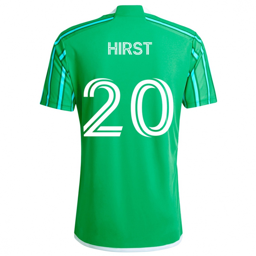 Gyermek Labdarúgás Sophie Hirst #20 Zöld Fehér Hazai Jersey 2024/25 Mez Póló Ing