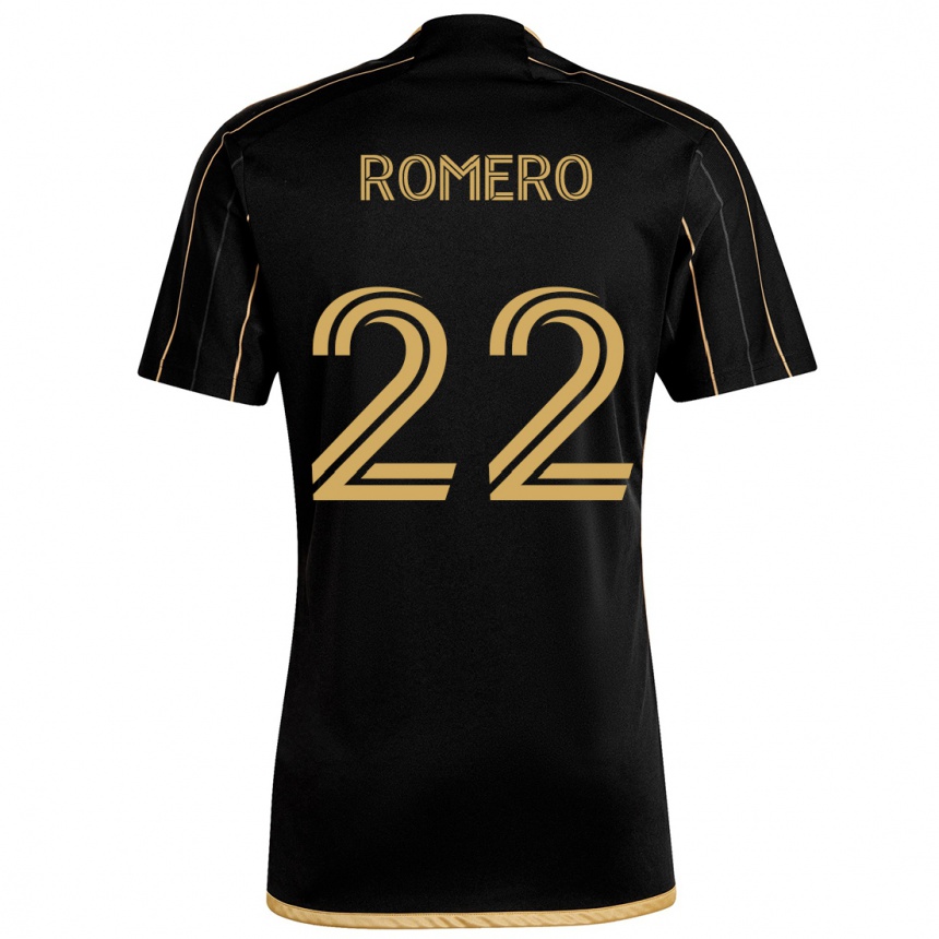 Gyermek Labdarúgás Abraham Romero #22 Fekete Arany Hazai Jersey 2024/25 Mez Póló Ing