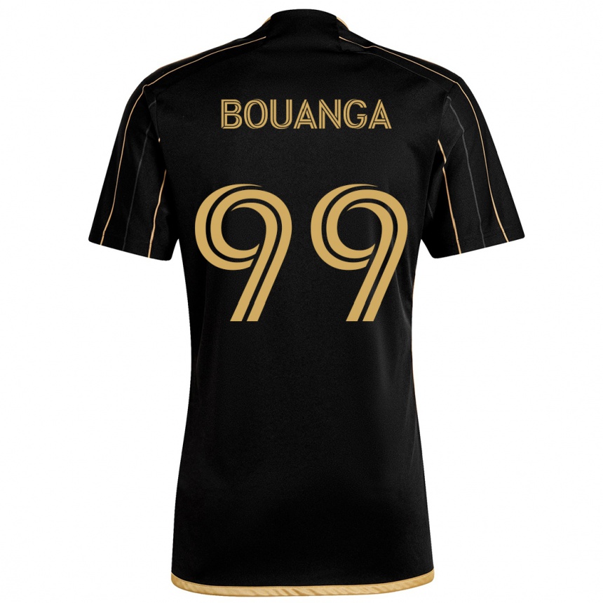 Gyermek Labdarúgás Denis Bouanga #99 Fekete Arany Hazai Jersey 2024/25 Mez Póló Ing