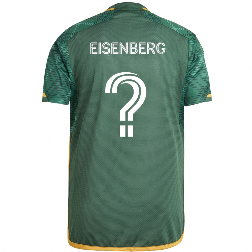 Gyermek Labdarúgás Max Eisenberg #0 Zöld Narancs Hazai Jersey 2024/25 Mez Póló Ing