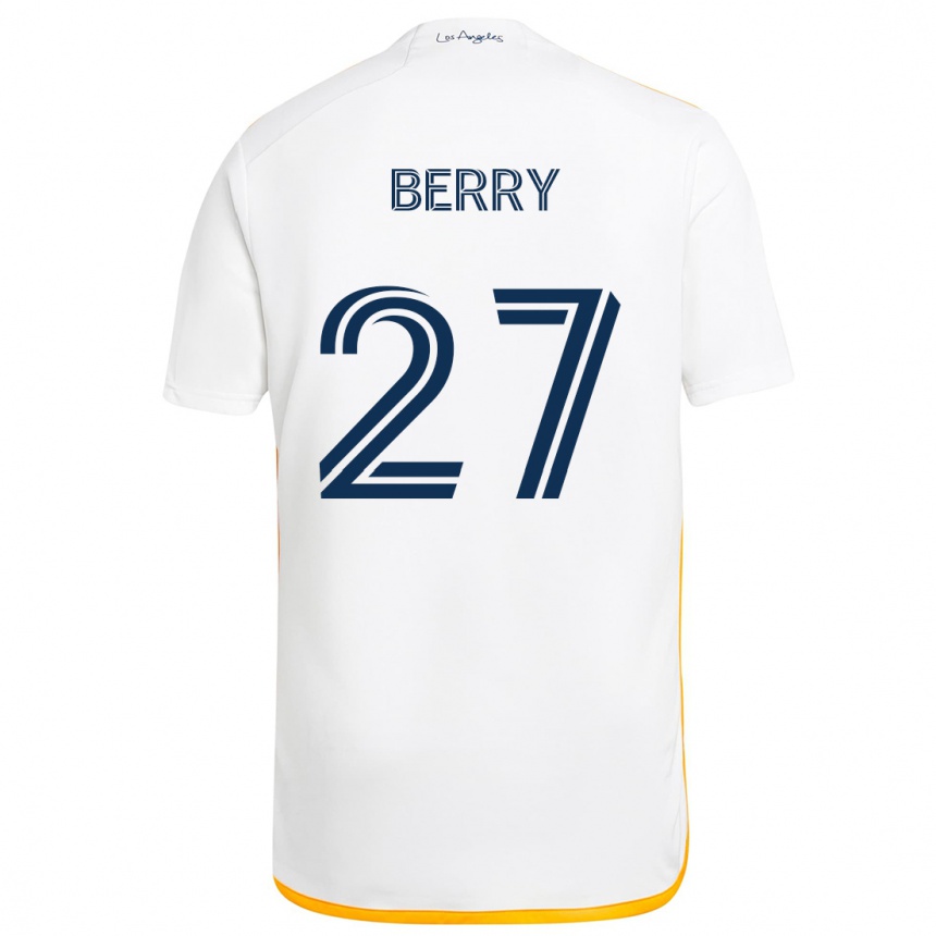 Gyermek Labdarúgás Miguel Berry #27 Fehér Sárga Hazai Jersey 2024/25 Mez Póló Ing