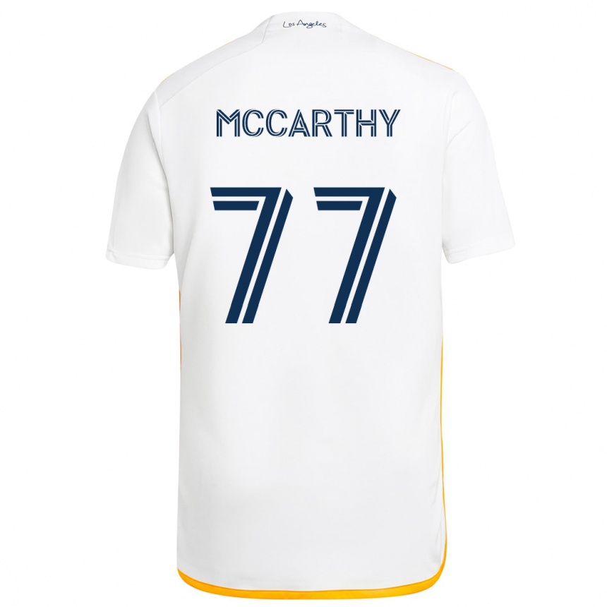 Gyermek Labdarúgás John Mccarthy #77 Fehér Sárga Hazai Jersey 2024/25 Mez Póló Ing