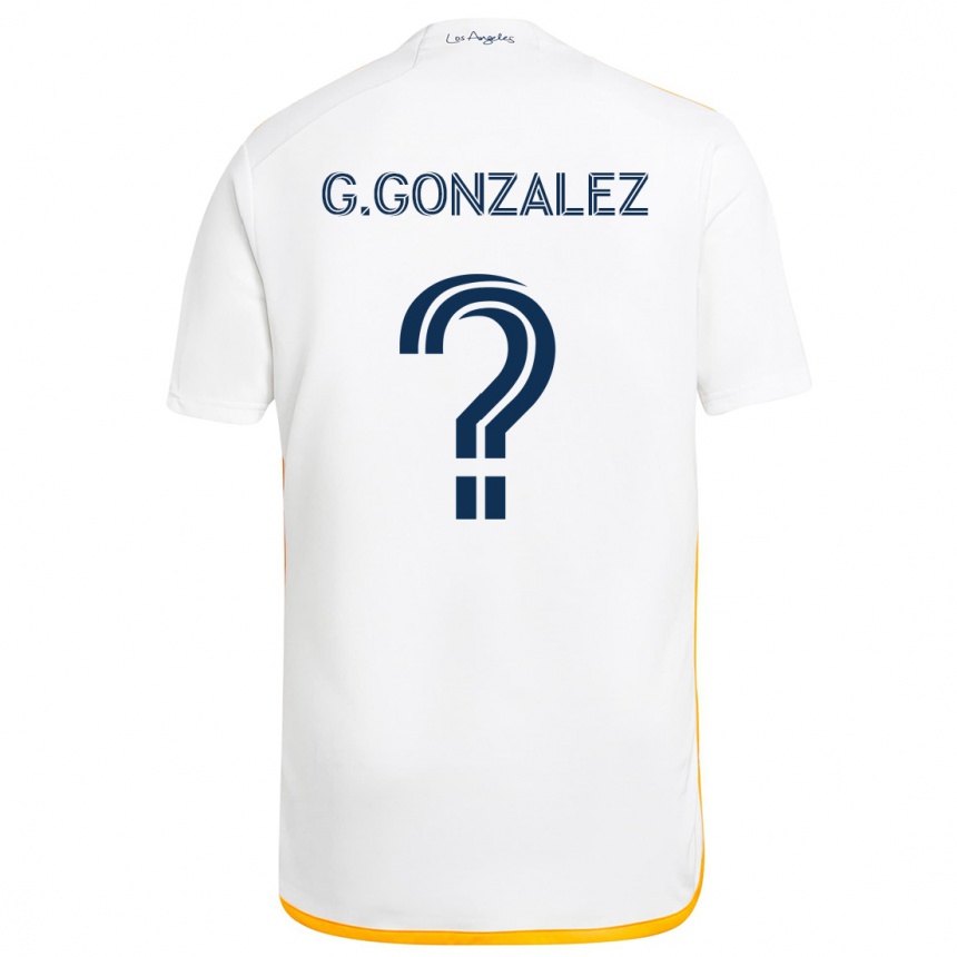 Gyermek Labdarúgás Gustavo Gonzalez #0 Fehér Sárga Hazai Jersey 2024/25 Mez Póló Ing