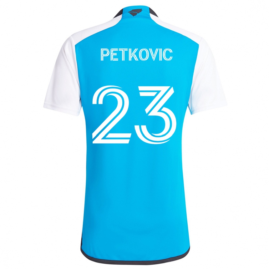 Gyermek Labdarúgás Nikola Petkovic #23 Kék Fehér Hazai Jersey 2024/25 Mez Póló Ing