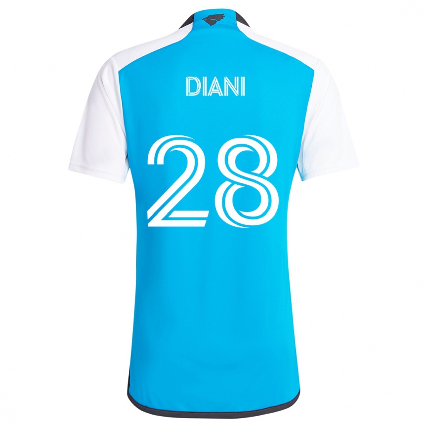 Gyermek Labdarúgás Djibril Diani #28 Kék Fehér Hazai Jersey 2024/25 Mez Póló Ing