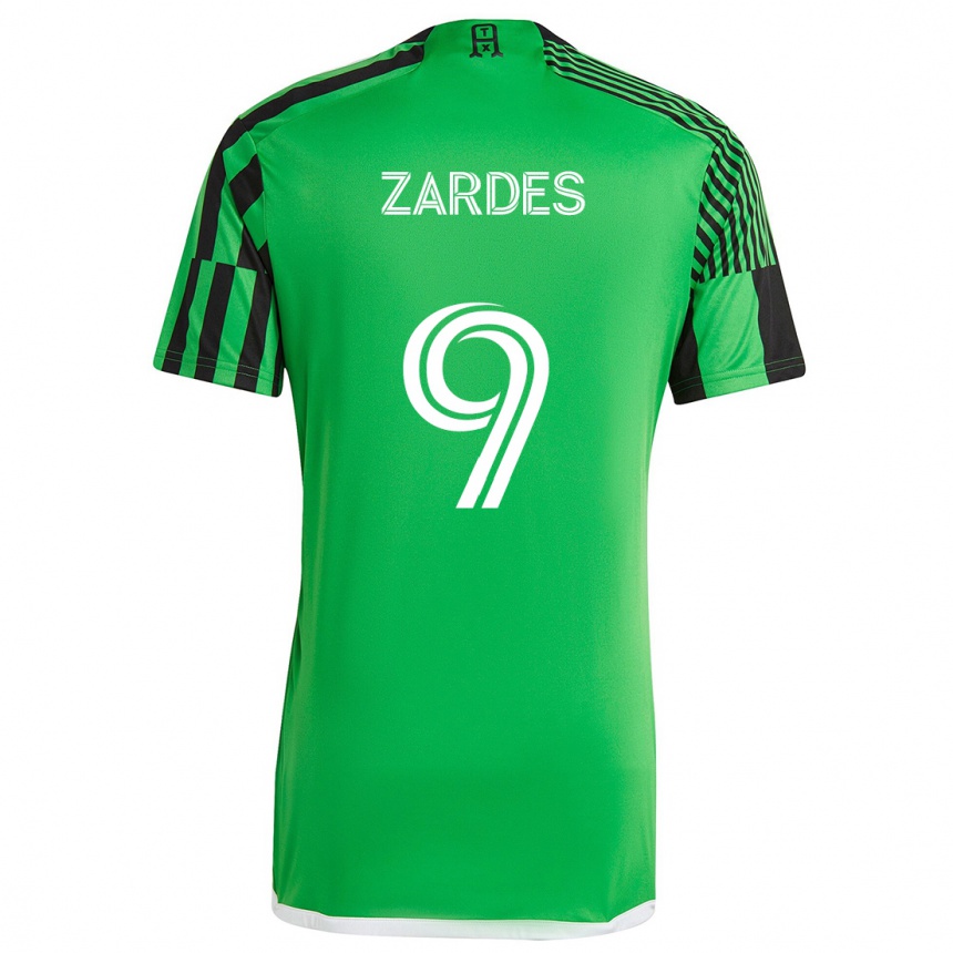 Gyermek Labdarúgás Gyasi Zardes #9 Zöld Fekete Hazai Jersey 2024/25 Mez Póló Ing