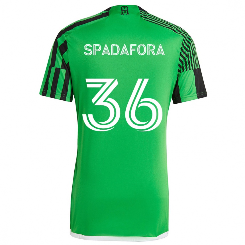 Gyermek Labdarúgás Luke Spadafora #36 Zöld Fekete Hazai Jersey 2024/25 Mez Póló Ing