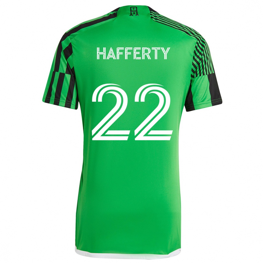 Gyermek Labdarúgás Joe Hafferty #22 Zöld Fekete Hazai Jersey 2024/25 Mez Póló Ing