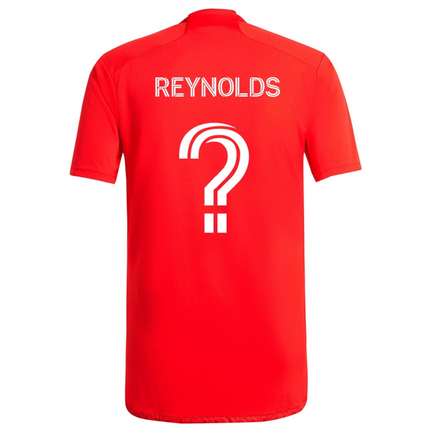 Gyermek Labdarúgás Justin Reynolds #0 Piros Fehér Hazai Jersey 2024/25 Mez Póló Ing