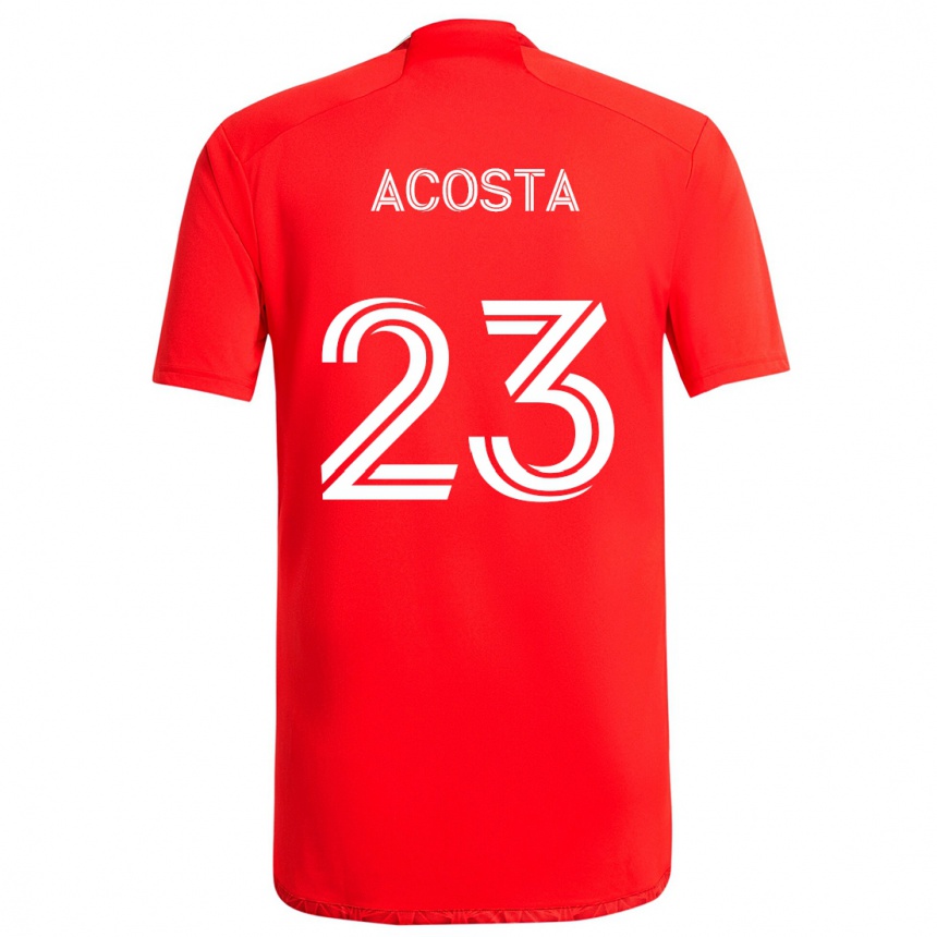 Gyermek Labdarúgás Kellyn Acosta #23 Piros Fehér Hazai Jersey 2024/25 Mez Póló Ing