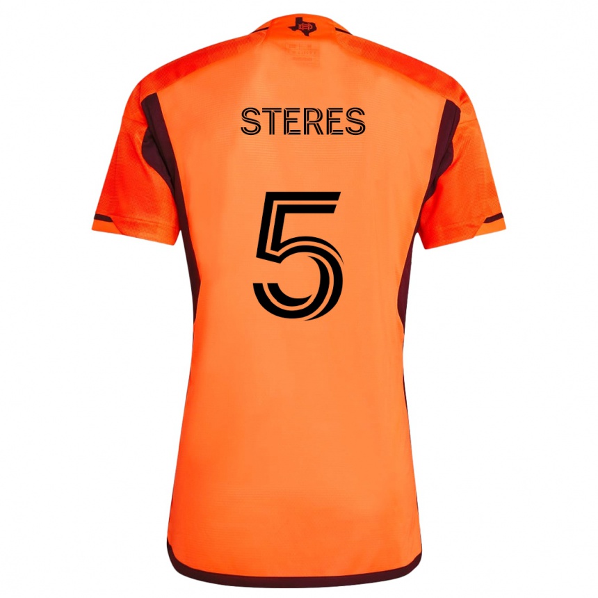 Gyermek Labdarúgás Daniel Steres #5 Narancs Fekete Hazai Jersey 2024/25 Mez Póló Ing