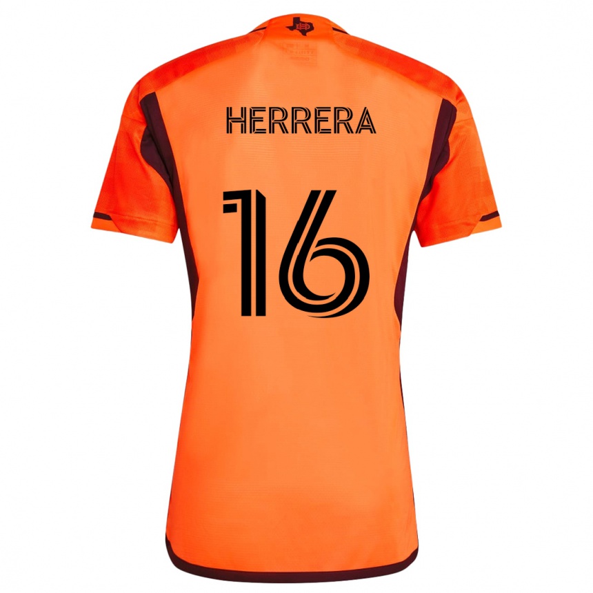 Gyermek Labdarúgás Héctor Herrera #16 Narancs Fekete Hazai Jersey 2024/25 Mez Póló Ing