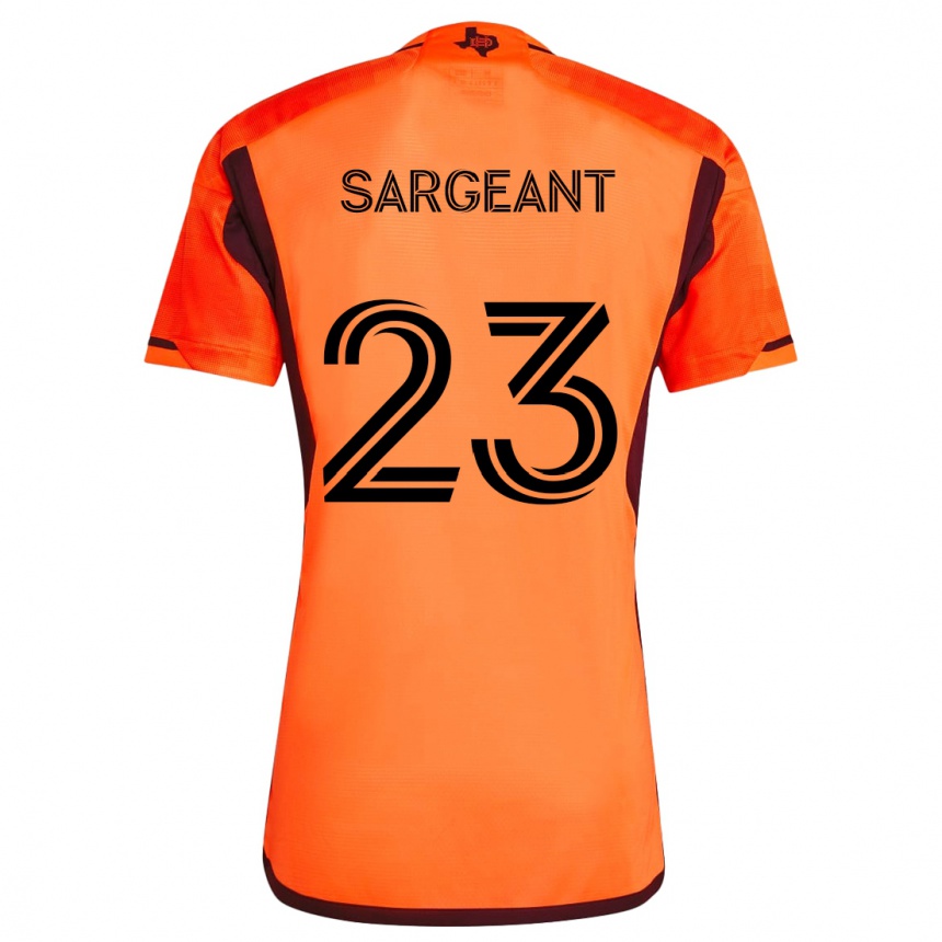 Gyermek Labdarúgás Kieran Sargeant #23 Narancs Fekete Hazai Jersey 2024/25 Mez Póló Ing