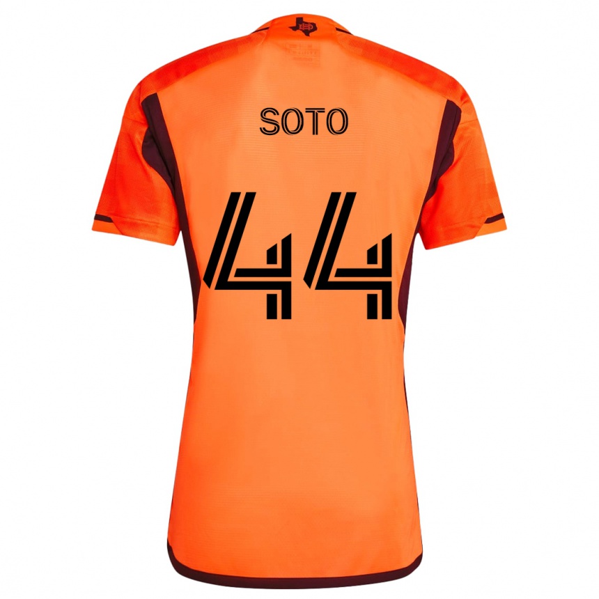 Gyermek Labdarúgás Ezekiel Soto #44 Narancs Fekete Hazai Jersey 2024/25 Mez Póló Ing