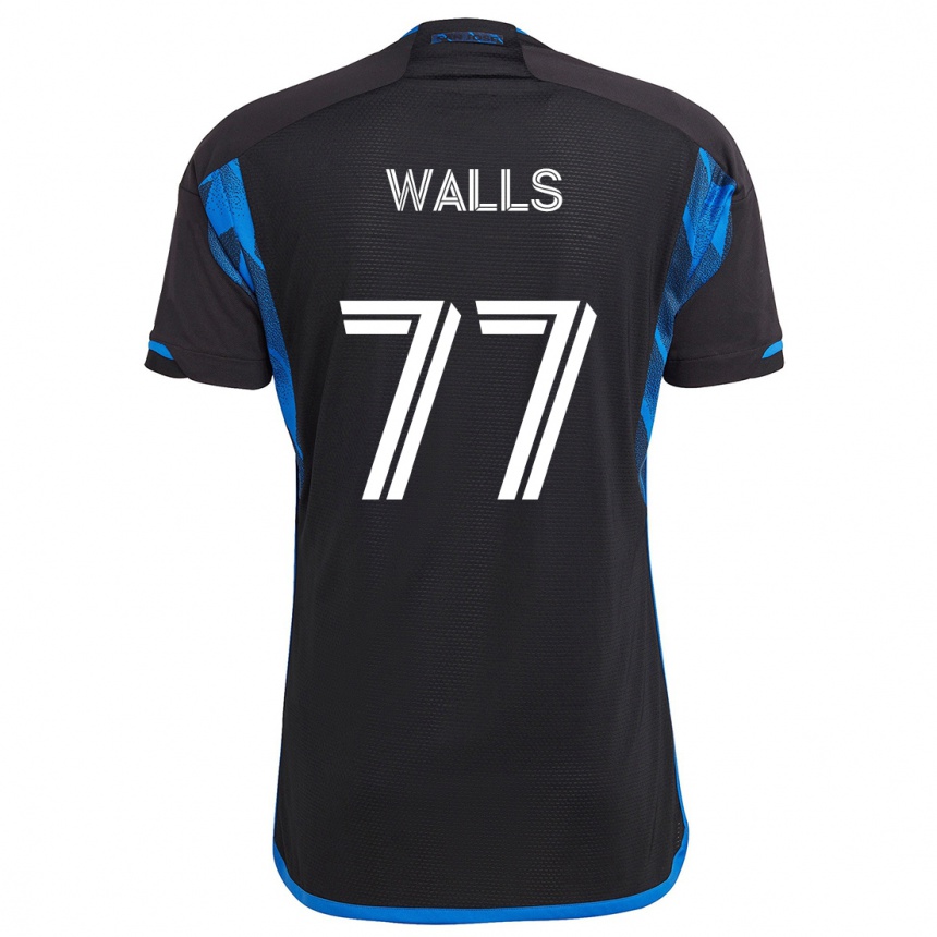 Gyermek Labdarúgás Casey Walls #77 Kék Fekete Hazai Jersey 2024/25 Mez Póló Ing