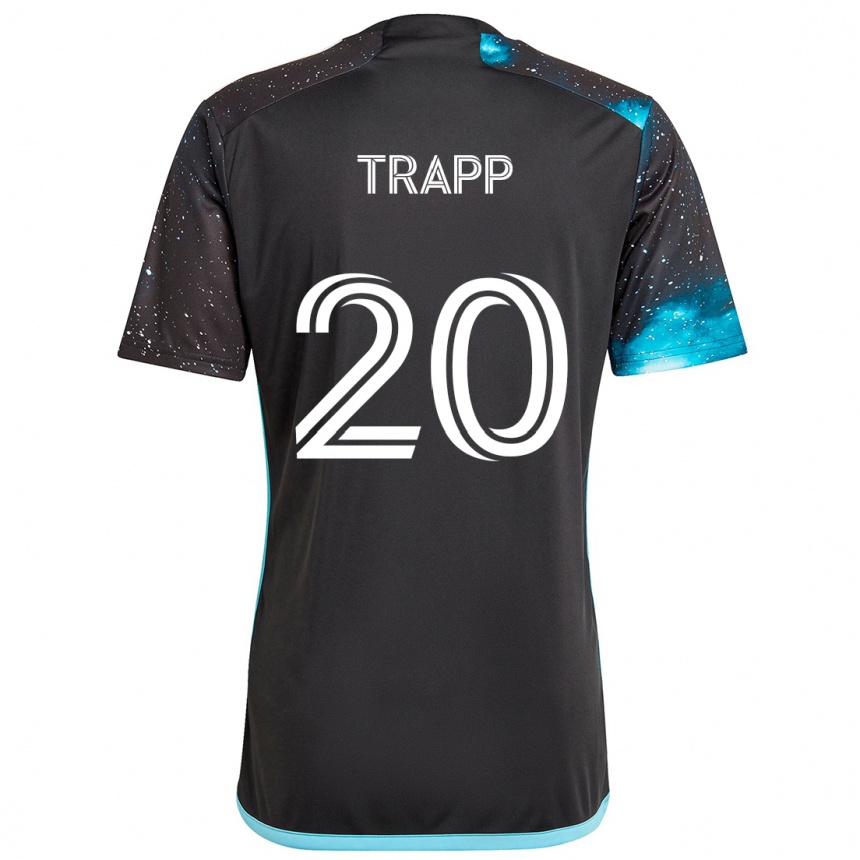 Gyermek Labdarúgás Wil Trapp #20 Fekete Kék Hazai Jersey 2024/25 Mez Póló Ing