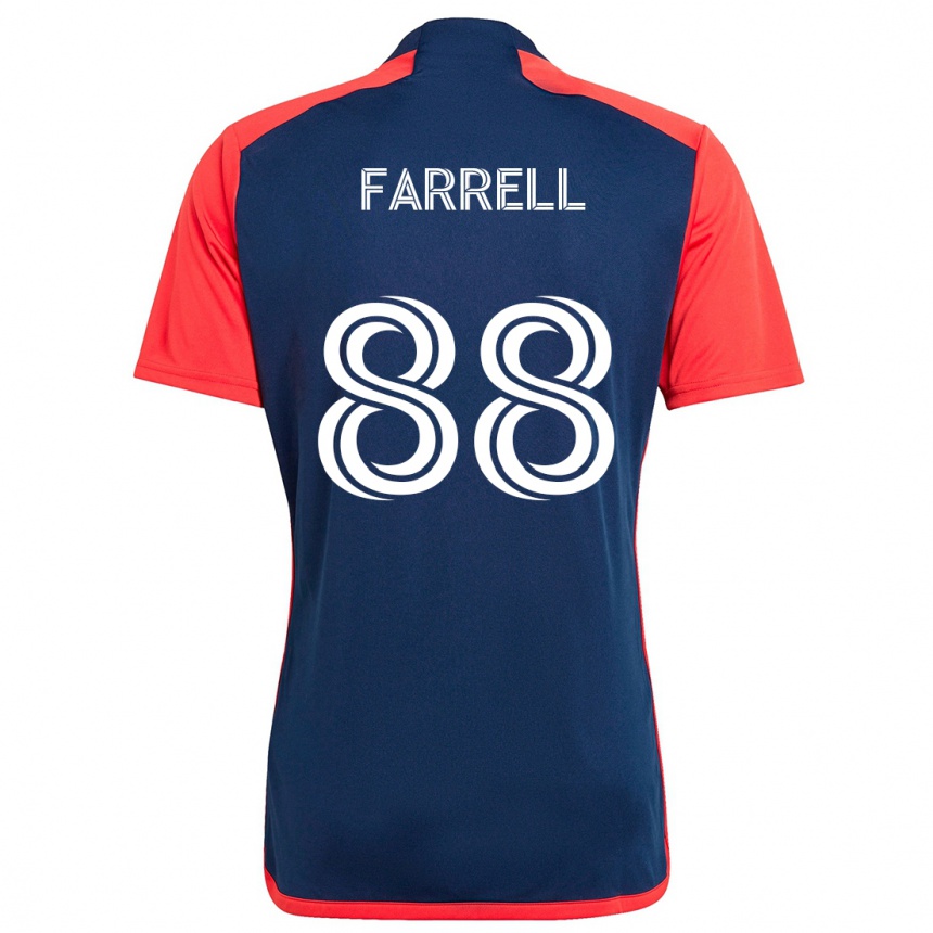 Gyermek Labdarúgás Andrew Farrell #88 Kék Piros Hazai Jersey 2024/25 Mez Póló Ing