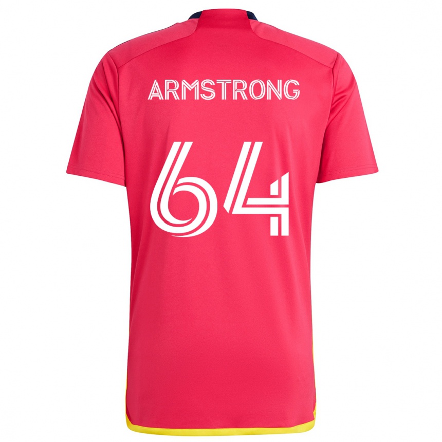 Gyermek Labdarúgás Dida Armstrong #64 Piros Kék Hazai Jersey 2024/25 Mez Póló Ing