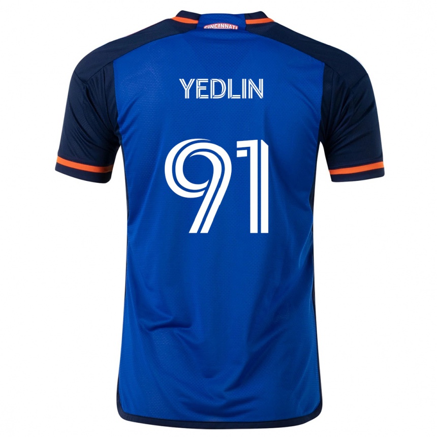 Gyermek Labdarúgás Deandre Yedlin #91 Kék Fehér Hazai Jersey 2024/25 Mez Póló Ing