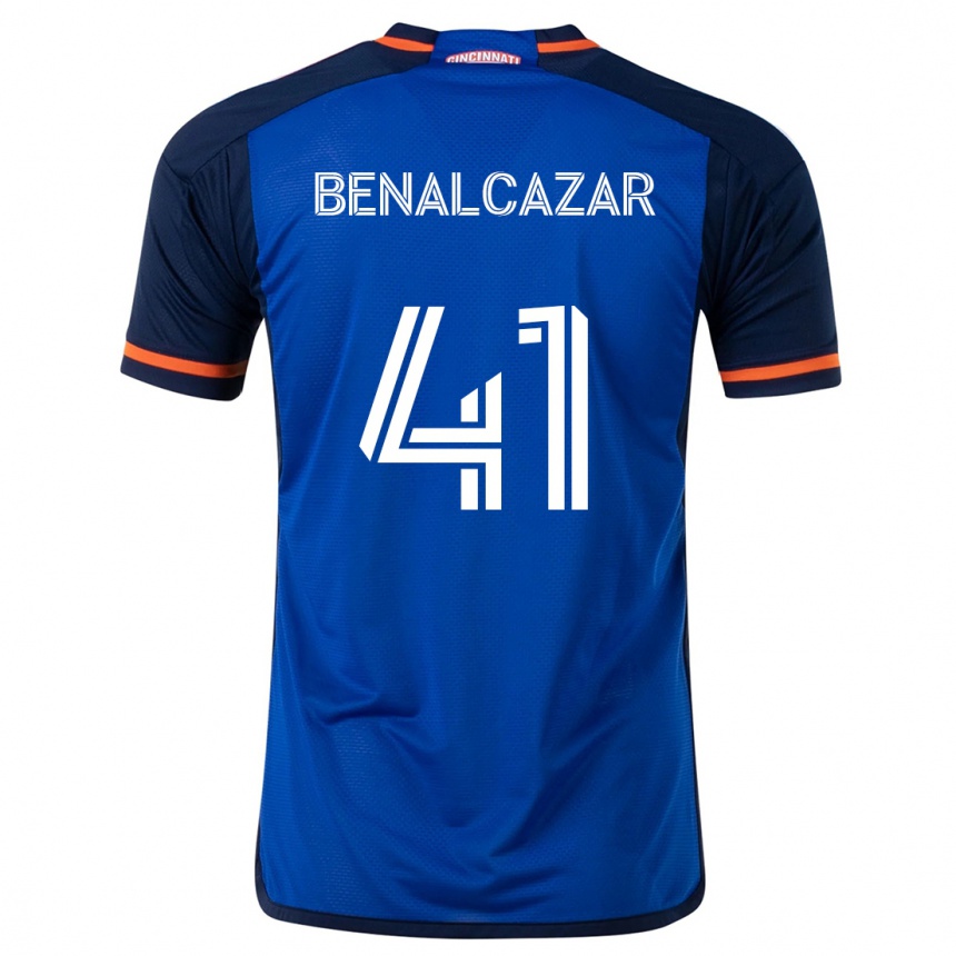 Gyermek Labdarúgás Nico Benalcázar #41 Kék Fehér Hazai Jersey 2024/25 Mez Póló Ing