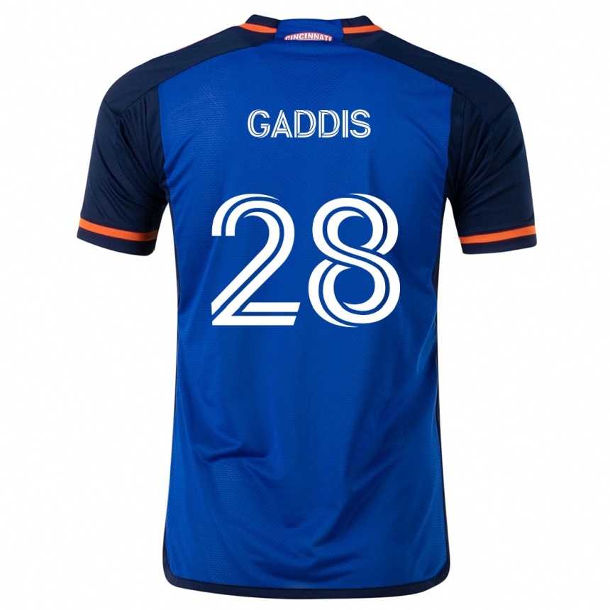 Gyermek Labdarúgás Raymon Gaddis #28 Kék Fehér Hazai Jersey 2024/25 Mez Póló Ing