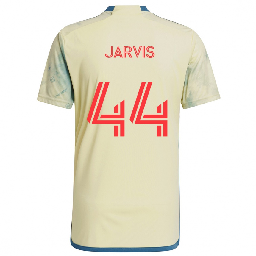 Gyermek Labdarúgás Aiden Jarvis #44 Sárga Piros Kék Hazai Jersey 2024/25 Mez Póló Ing