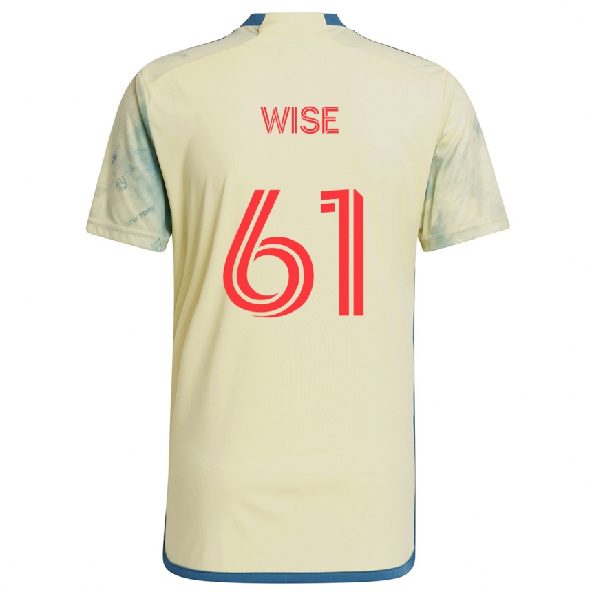 Gyermek Labdarúgás Henry Wise #61 Sárga Piros Kék Hazai Jersey 2024/25 Mez Póló Ing