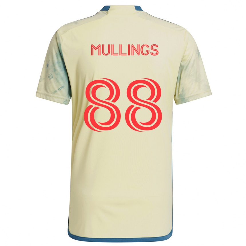 Gyermek Labdarúgás O'vonte Mullings #88 Sárga Piros Kék Hazai Jersey 2024/25 Mez Póló Ing