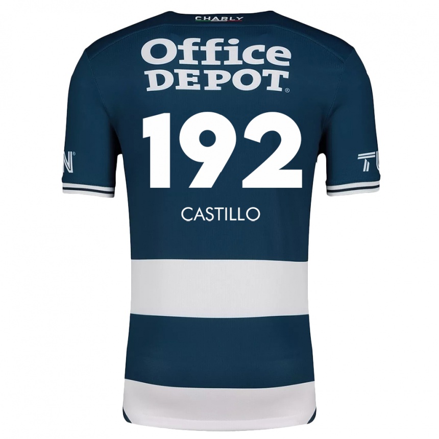 Gyermek Labdarúgás José Castillo #192 Kék Fehér Hazai Jersey 2024/25 Mez Póló Ing