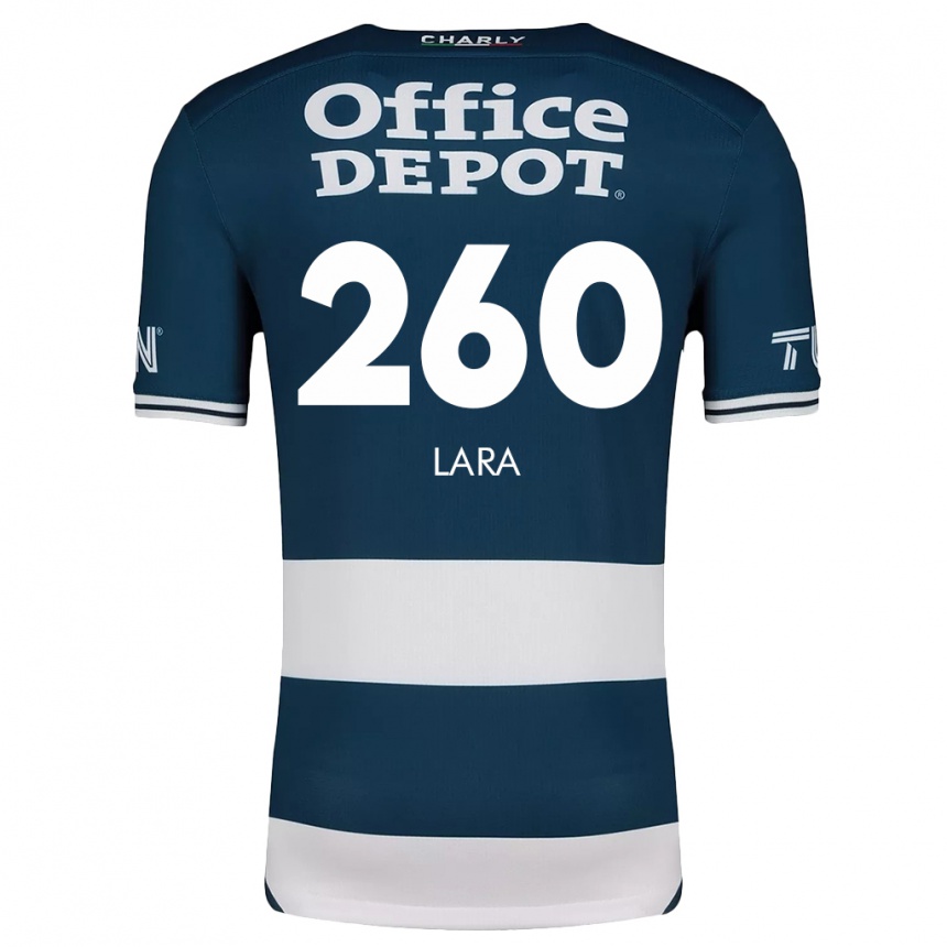 Gyermek Labdarúgás Jesús Lara #260 Kék Fehér Hazai Jersey 2024/25 Mez Póló Ing