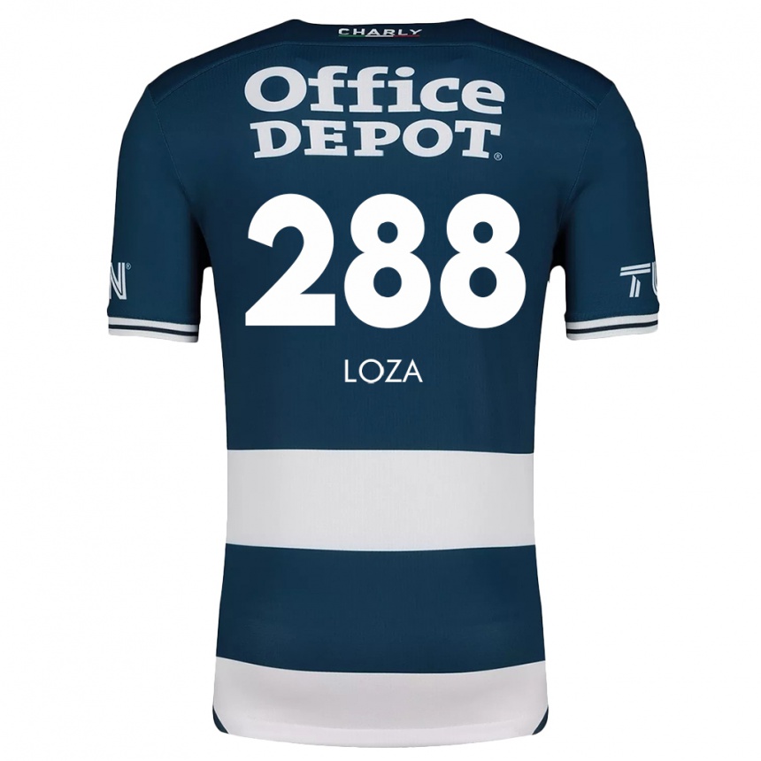 Gyermek Labdarúgás Santino Loza #288 Kék Fehér Hazai Jersey 2024/25 Mez Póló Ing