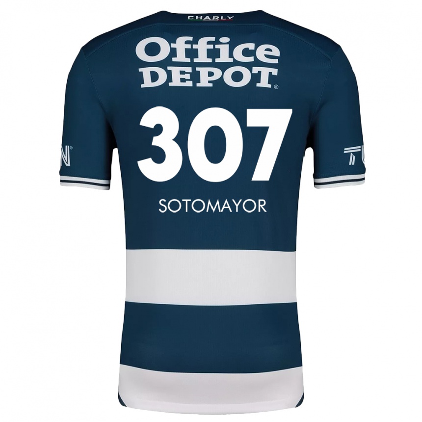 Gyermek Labdarúgás Jacob Sotomayor #307 Kék Fehér Hazai Jersey 2024/25 Mez Póló Ing