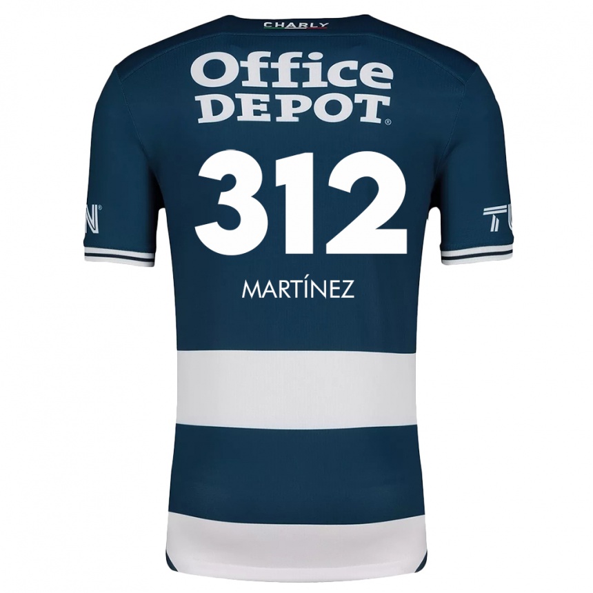 Gyermek Labdarúgás Ulises Martínez #312 Kék Fehér Hazai Jersey 2024/25 Mez Póló Ing