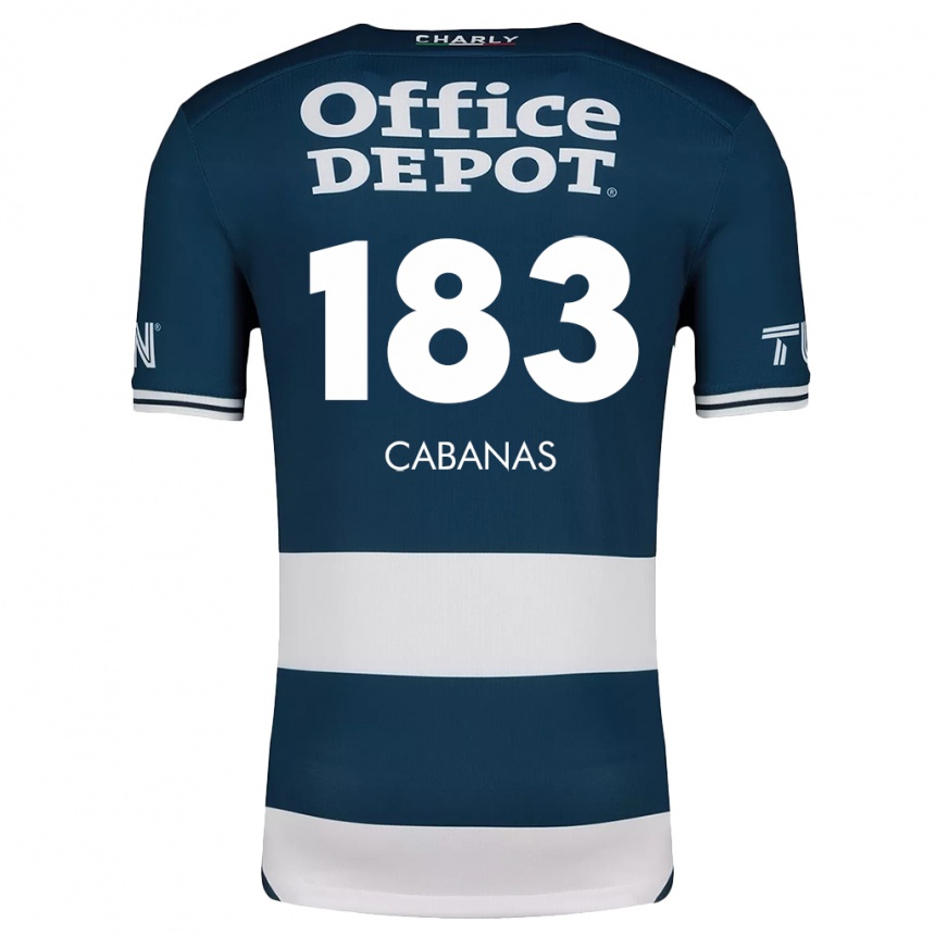 Gyermek Labdarúgás Mauricio Cabañas #183 Kék Fehér Hazai Jersey 2024/25 Mez Póló Ing