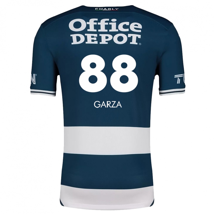 Gyermek Labdarúgás Adrián Garza #88 Kék Fehér Hazai Jersey 2024/25 Mez Póló Ing